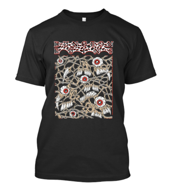 Dungeon Ruins Horror Eyes And Bones T-Shirt