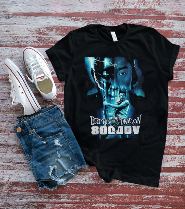 Electric Dragon 80,000 V Lightning Samurai Face Montage T-Shirt