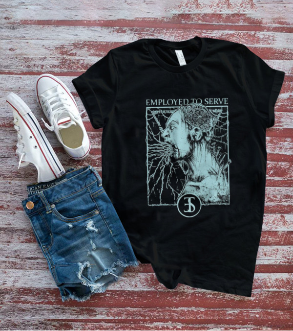 Employed To Serve Force Fed Intense Scream Artwork T-Shirt