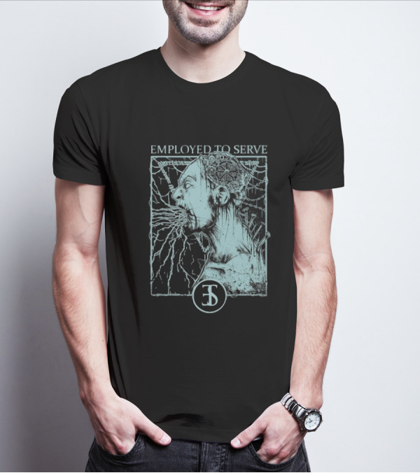 Employed To Serve Force Fed Intense Scream Artwork T-Shirt