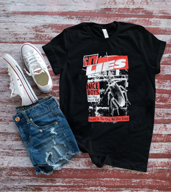 Nice Boys Don't Play Rock N Roll Guns N' Roses Lies T-Shirt