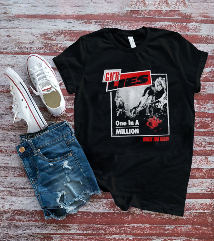 Guns N' Roses GNR Lies One In A Million Much Too High T-Shirt