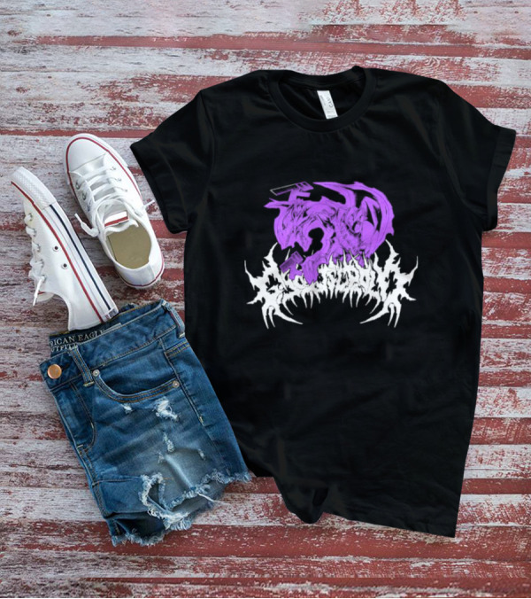 Ghost Supply Duel Purple Dragon With White Text T-Shirt