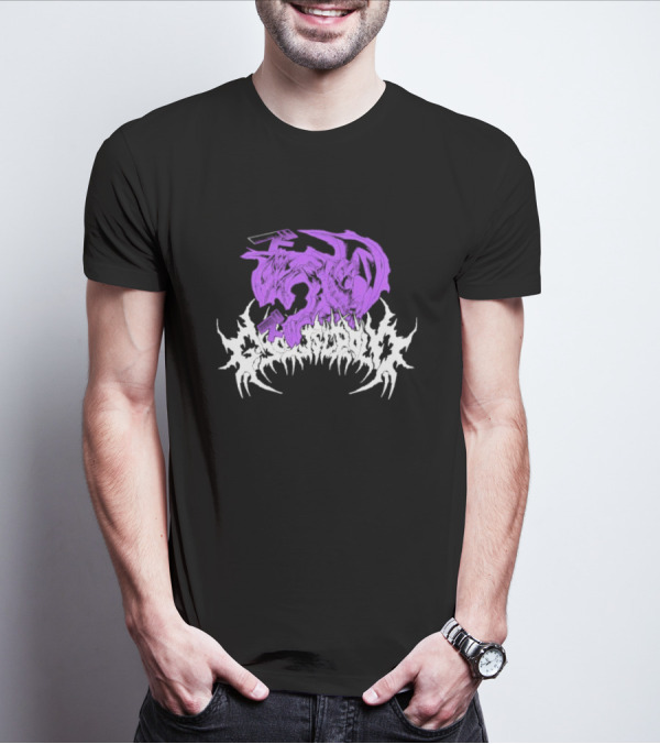 Ghost Supply Duel Purple Dragon With White Text T-Shirt