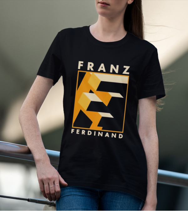 Franz Ferdinand Orange Geometric E T-Shirt