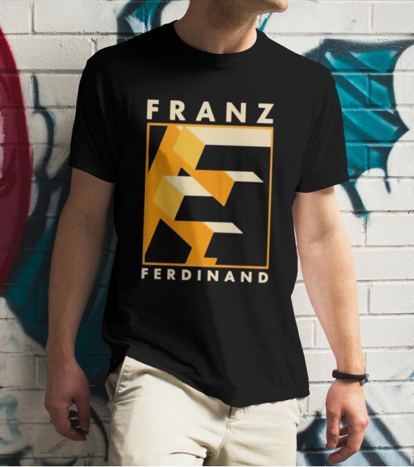 Franz Ferdinand Orange Geometric E T-Shirt