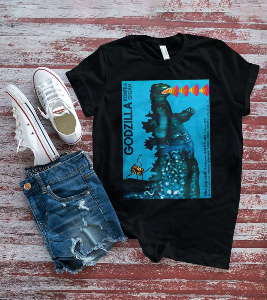 Godzilla Kontra Gigan Film Japoński Reżyseria Jun Fukuda T-Shirt