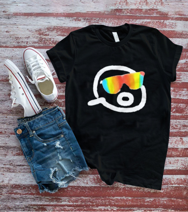 Gorklon Rainbow Sunglasses Sketch Retro Style T-Shirt