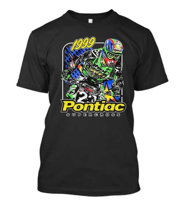 1999 Pontiac Supercross Motorcycle Racing Event Graphic T-Shirt