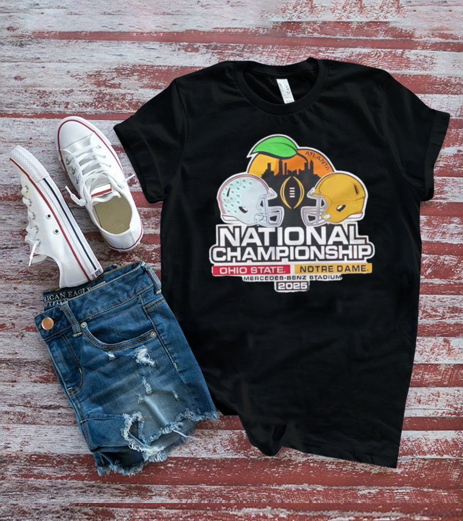 National Championship Ohio State Vs Notre Dame 2026 Mercedes-Benz Stadium Atlanta T-Shirt