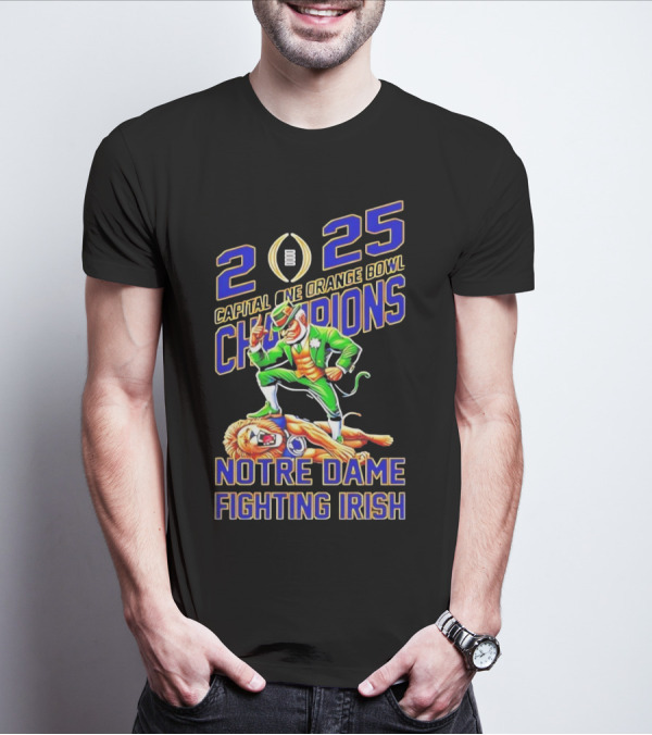 2025 Capital One Orange Bowl Champions Notre Dame Fighting Irish T-Shirt