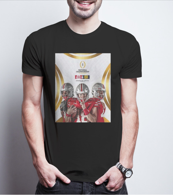 National Championship Game 2025 Ohio State Buckeyes Vs Notre Dame Fighting Irish Atlanta January 20 T-Shirt