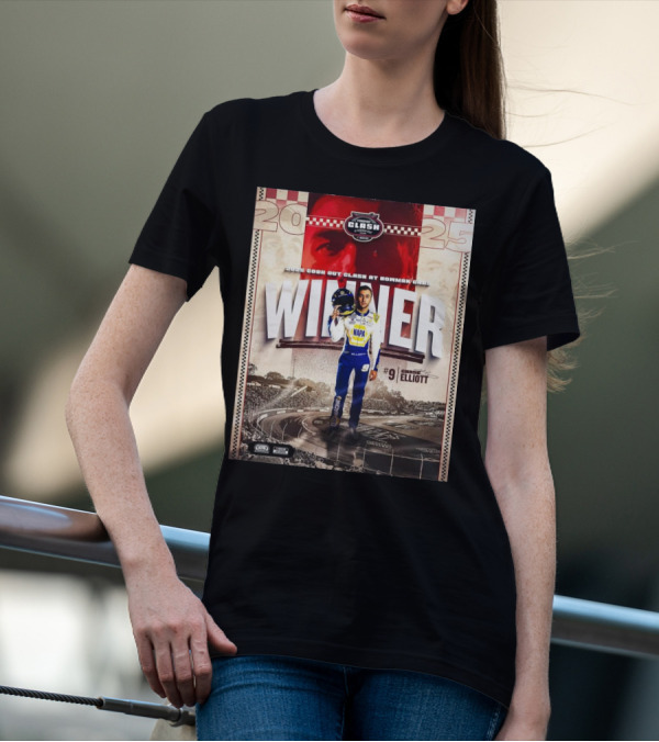 2025 Cook Out Clash At Bowman Gray Winner Chase Elliott NAPA Racing #9 T-Shirt