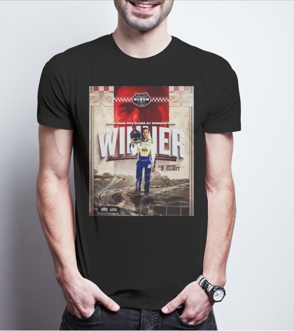 2025 Cook Out Clash At Bowman Gray Winner Chase Elliott NAPA Racing #9 T-Shirt