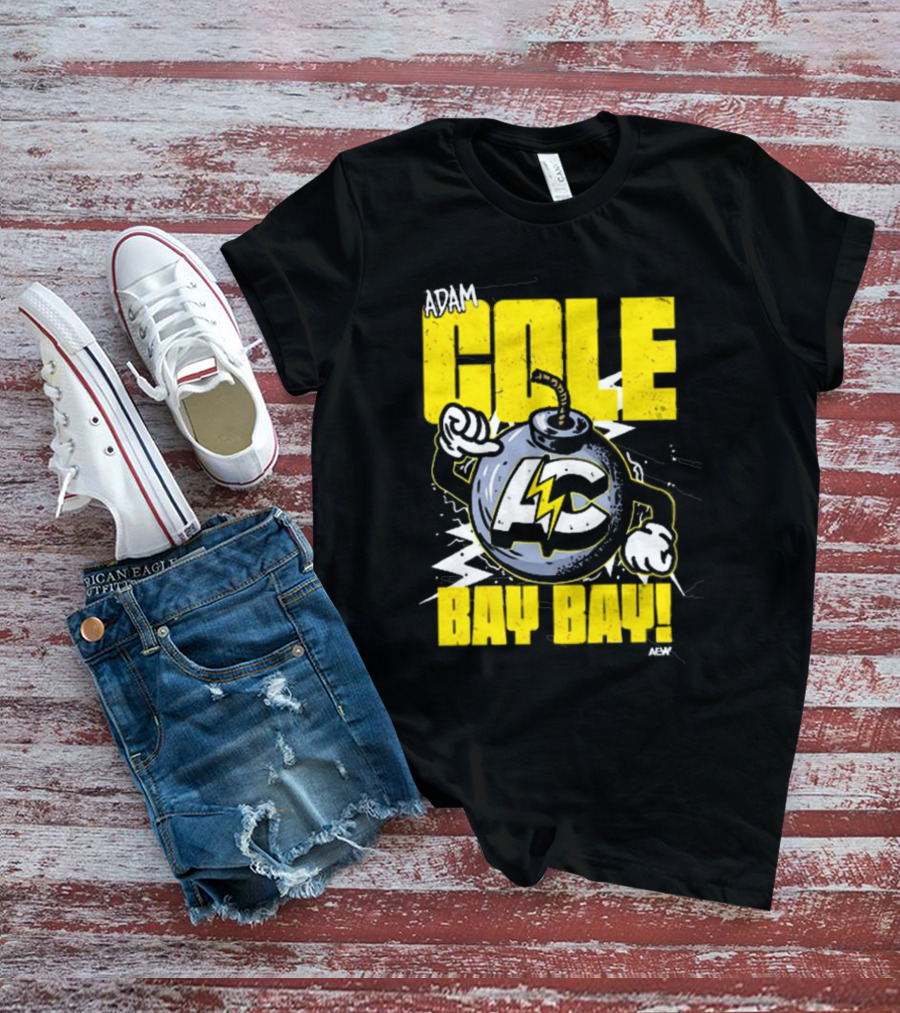 Adam Cole Bay Bay AC Bombs Away Comic Style T-Shirt