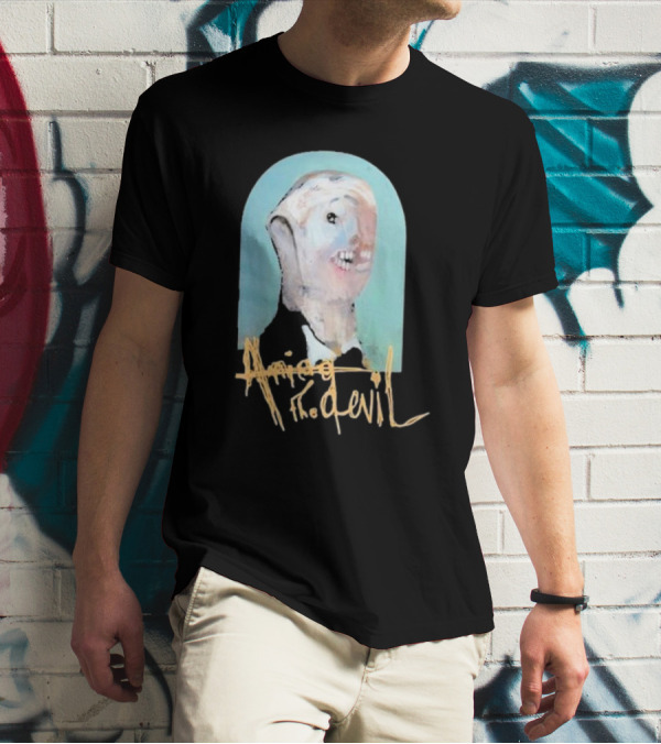 Amigo The Devil Cannibal Within Cover Distorted Face Art T-Shirt