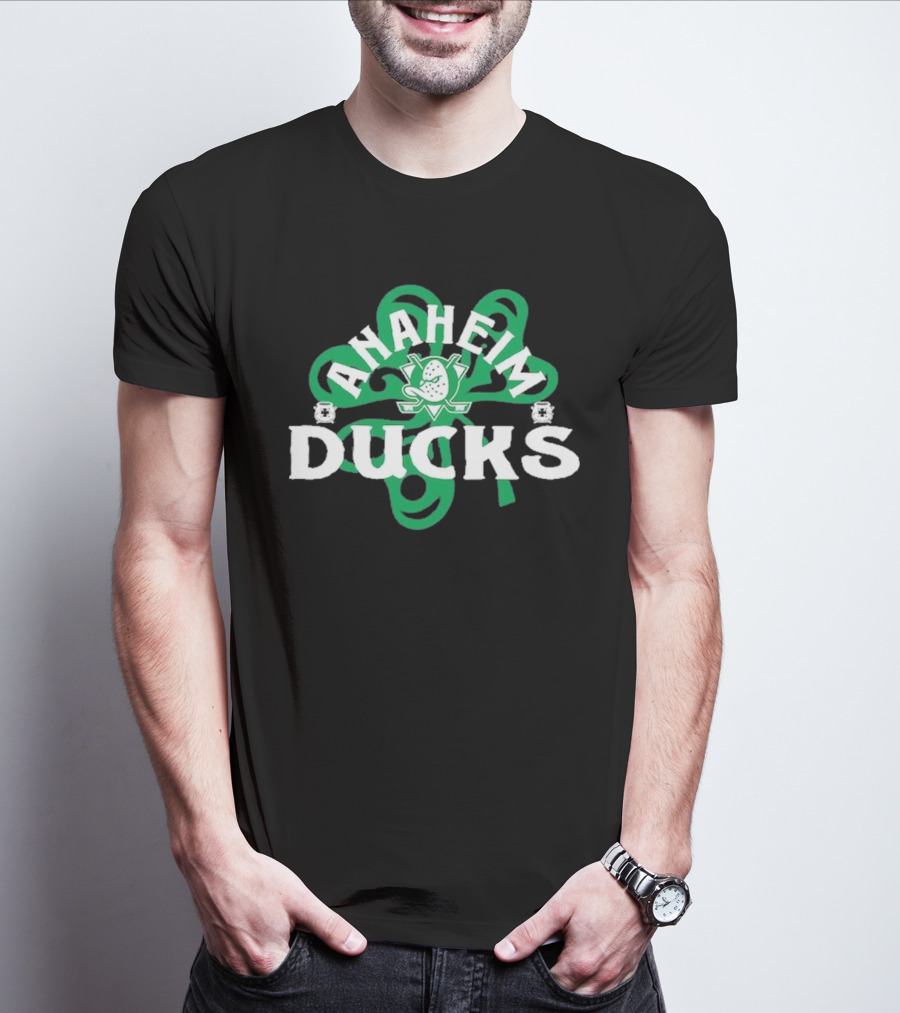 Anaheim Ducks St. Patrick’s Day Shamrock T-Shirt