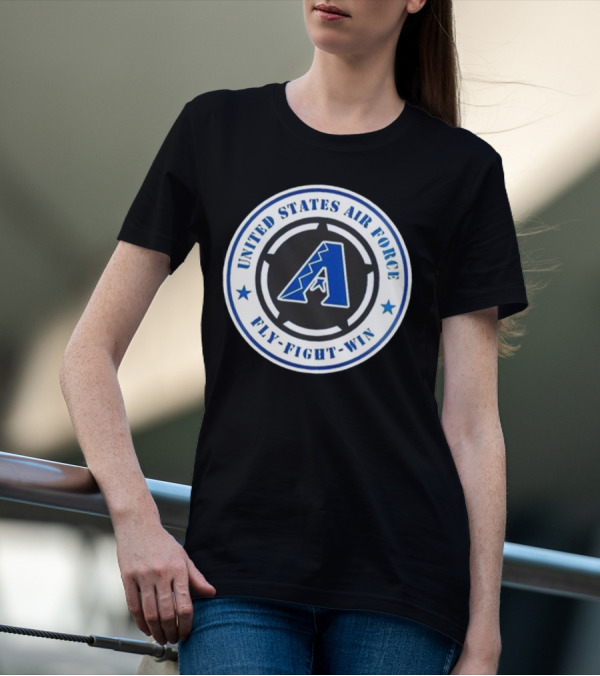 Arizona Diamondbacks United States Air Force Fly Fight Win Military Appreciation Night 2025 T-Shirt