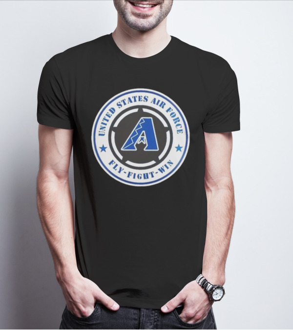 Arizona Diamondbacks United States Air Force Fly Fight Win Military Appreciation Night 2025 T-Shirt