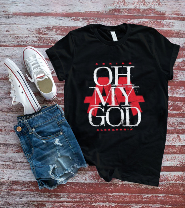 Asking Alexandria Oh My God Red Text Design AA T-Shirt