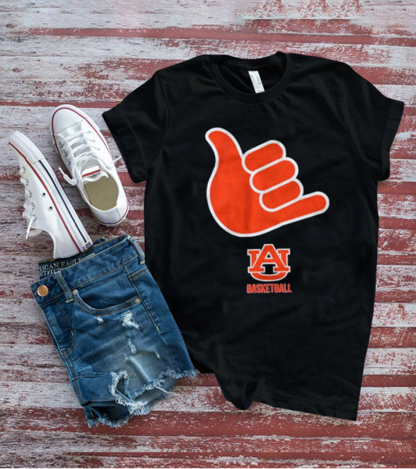 Auburn Basketball AU Shaka Hand Sign T-Shirt