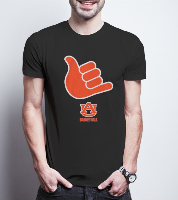 Auburn Basketball AU Shaka Hand Sign T-Shirt