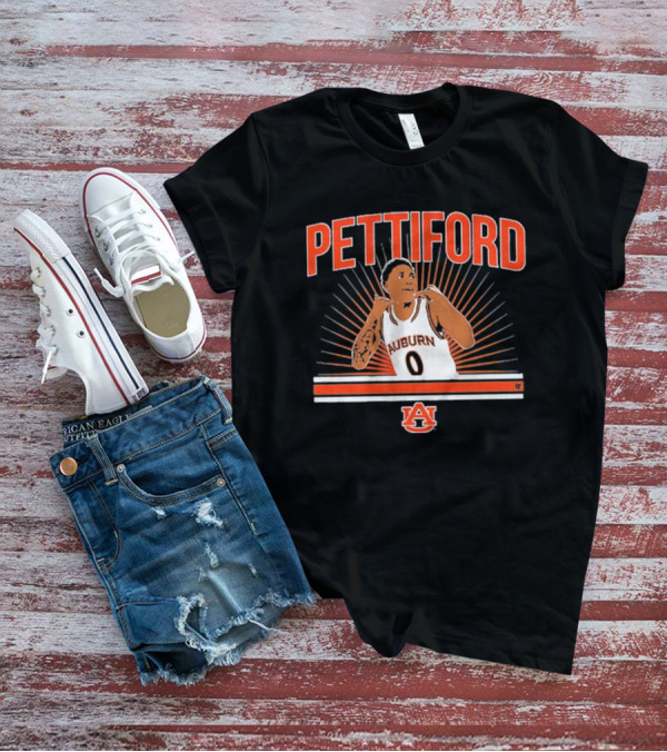 Auburn Basketball Pettiford 0 Auburn University Basketball Star T-Shirt