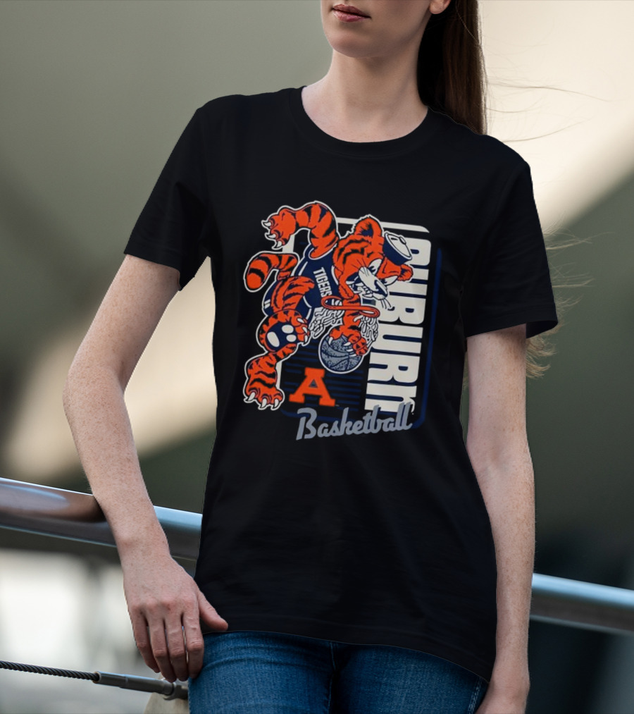 Auburn Tigers Basketball Mascot Dunk Tiger 2025 T-Shirt