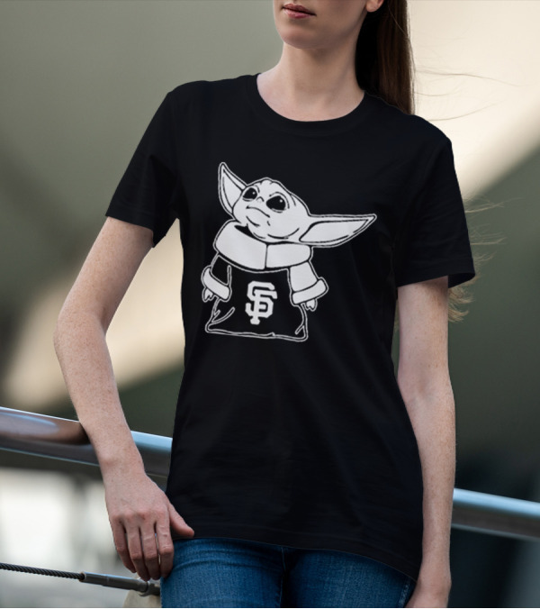 Baby Yoda SF Giants Fan Apparel T-Shirt