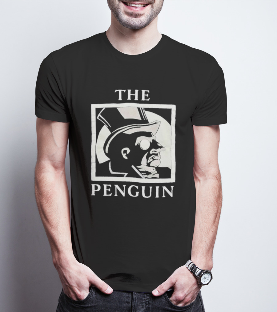 Batman Returns The Penguin Villain Silhouette Art T-Shirt