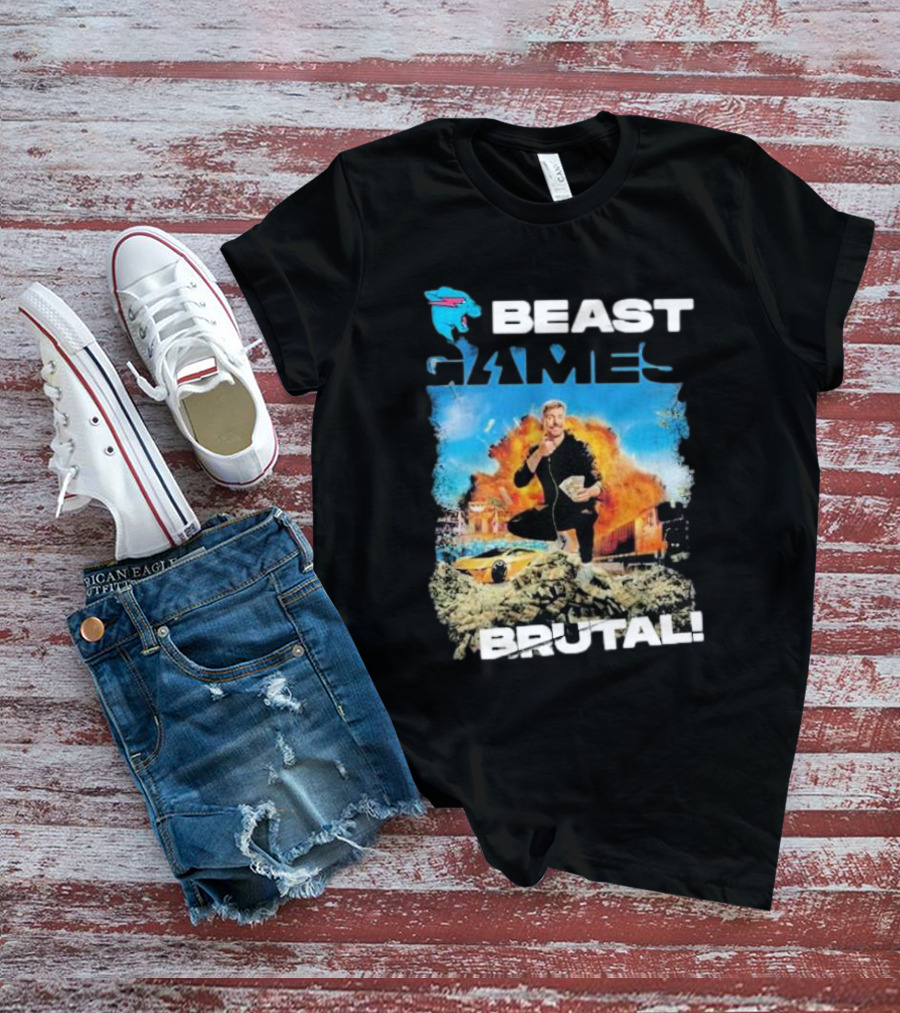 Beast Games Brutal Explosive Action Scene T-Shirt