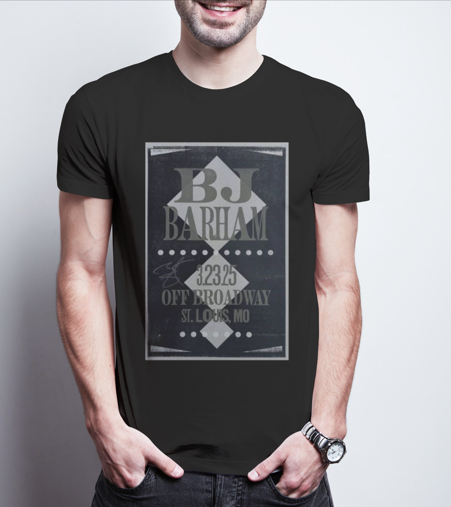 BJ Barham Mar 23 2025 Off Broadway, St Louis, MO Tour T-Shirt