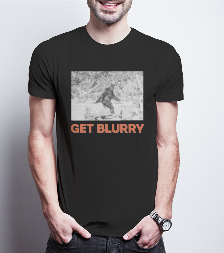 Blurry Creatures Get Blurry Bigfoot Image Classic Style T-Shirt