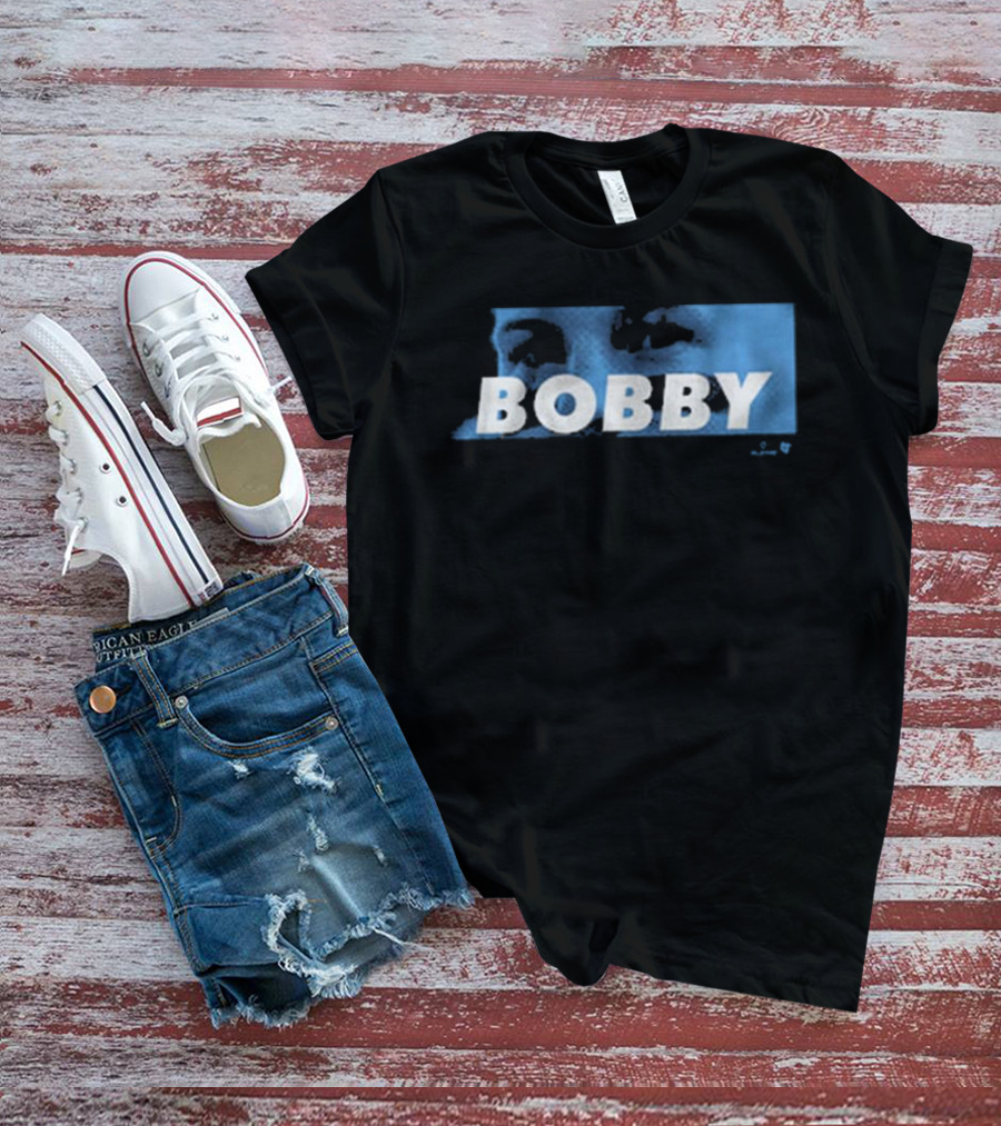 Bobby Witt Jr Bobby Eyes Blue Text T-Shirt