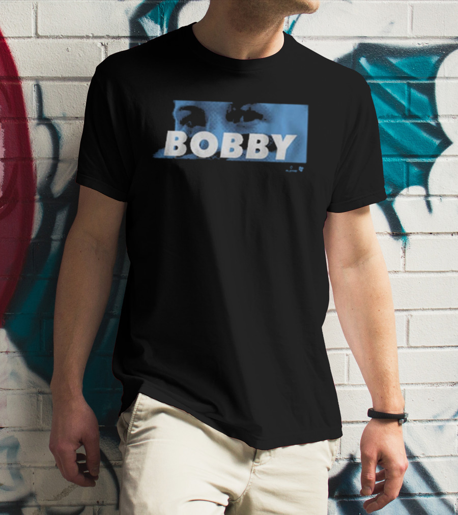 Bobby Witt Jr Bobby Eyes Blue Text T-Shirt