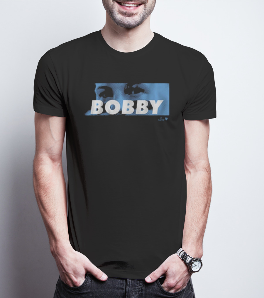 Bobby Witt Jr Bobby Eyes Blue Text T-Shirt