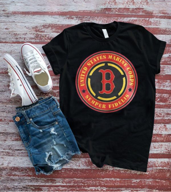 Boston Red Sox MLB United States Marine Corps Semper Fidelis Military Appreciation Night 2025 T-Shirt