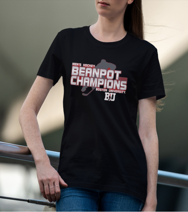 Boston University 2025 Men's Hockey Beanpot Champions BU T-Shirt