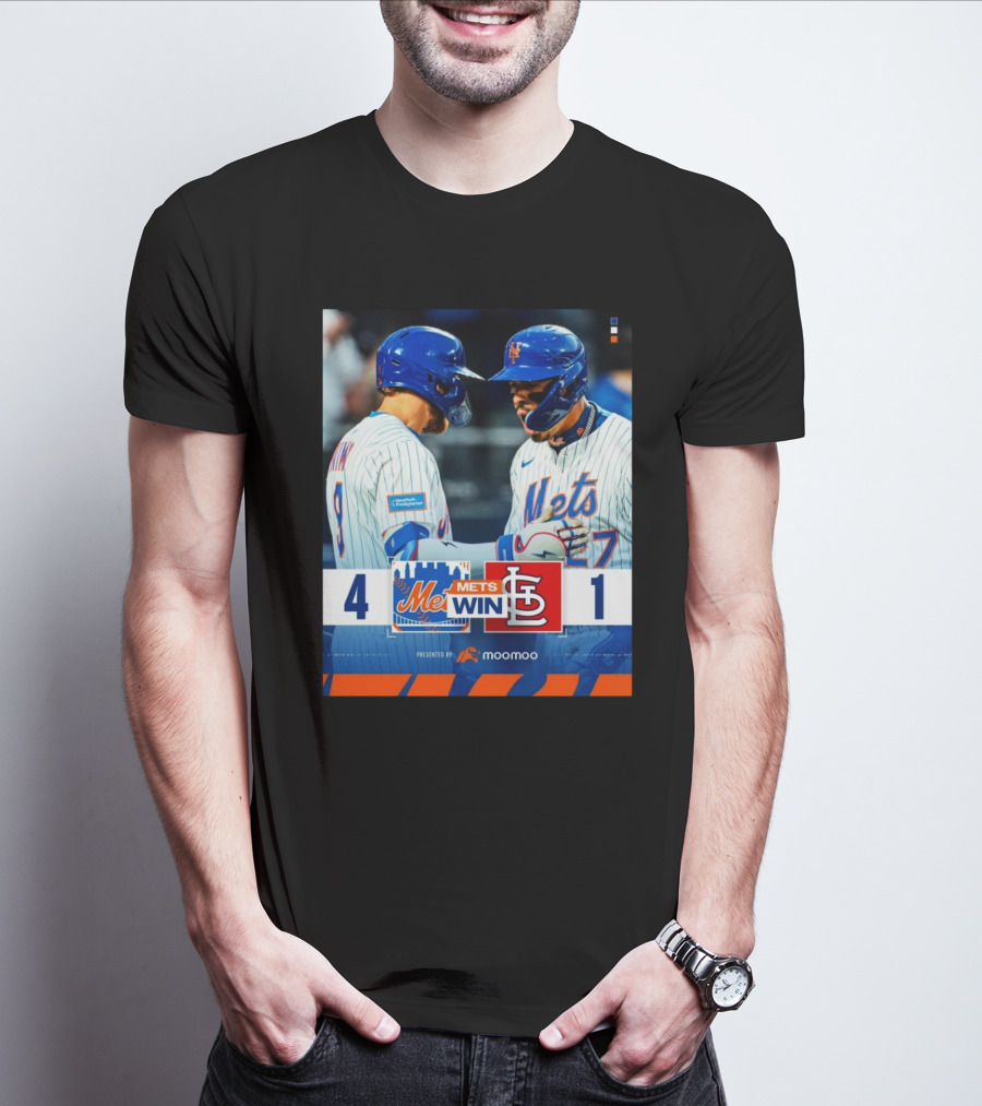 Brandon Nimmo Mark Vientos New York Mets Win St Louis Cardinals Final Score 4 – 1 T-Shirt