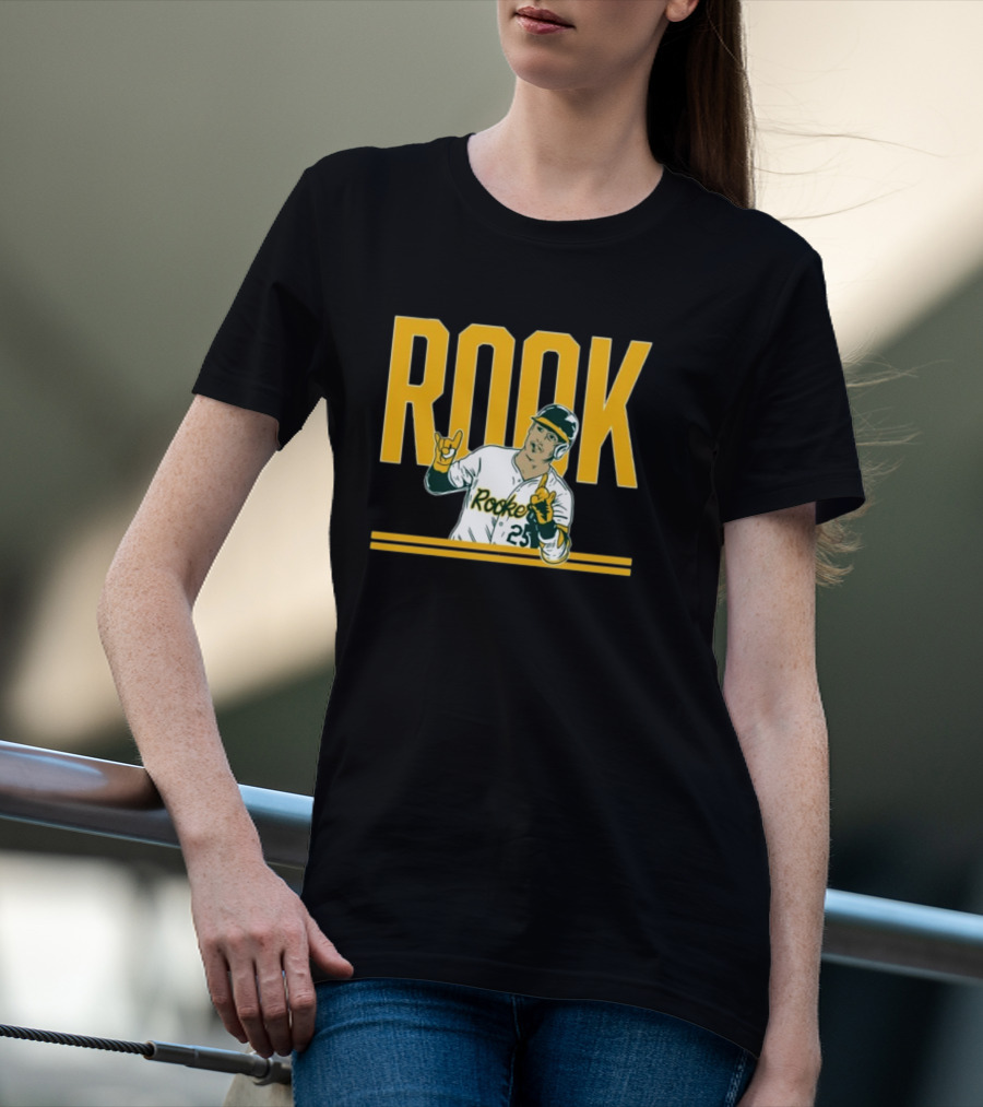 Brent Rooker Rook Baseball Gesture Portrait 25 T-Shirt
