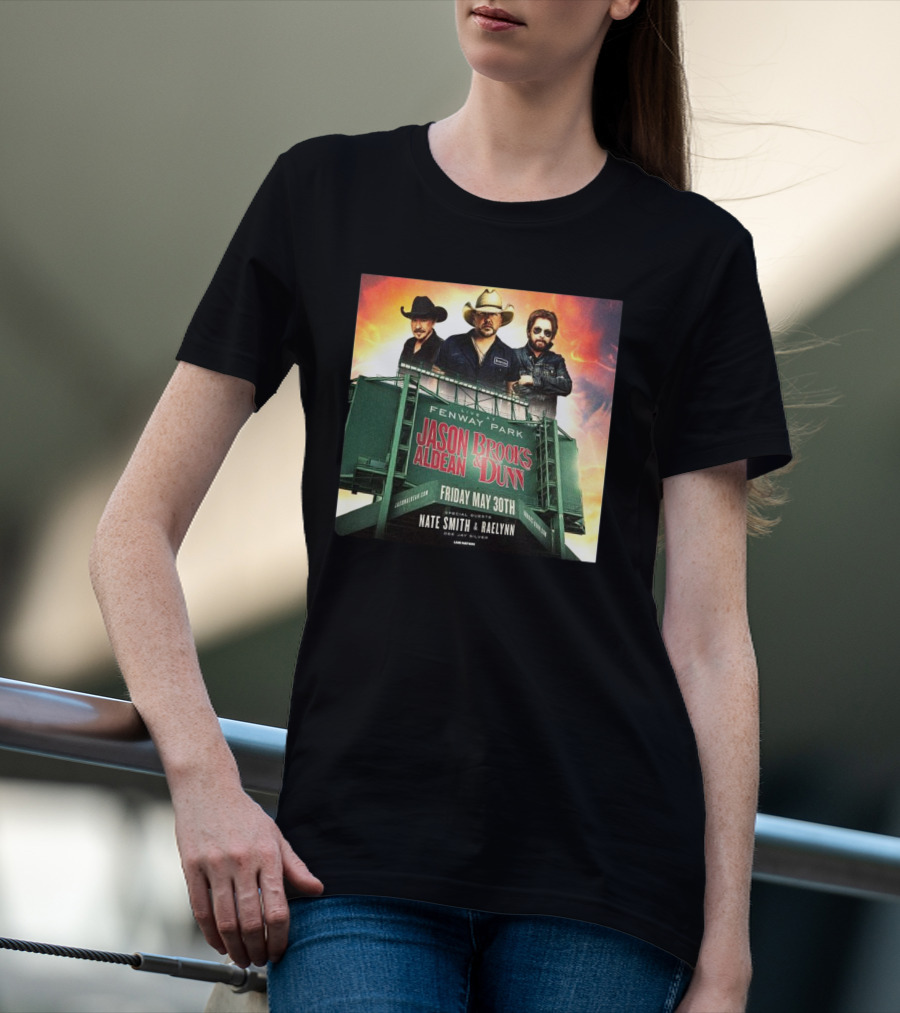 Brooks & Dunn And Jason Aldean Fenway Co-headlining Show At Park On May 30th T-Shirt