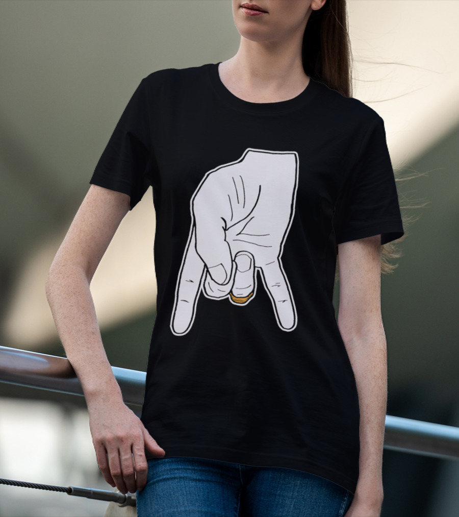 BTHO T.u. Horns Down Hand Gesture T-Shirt