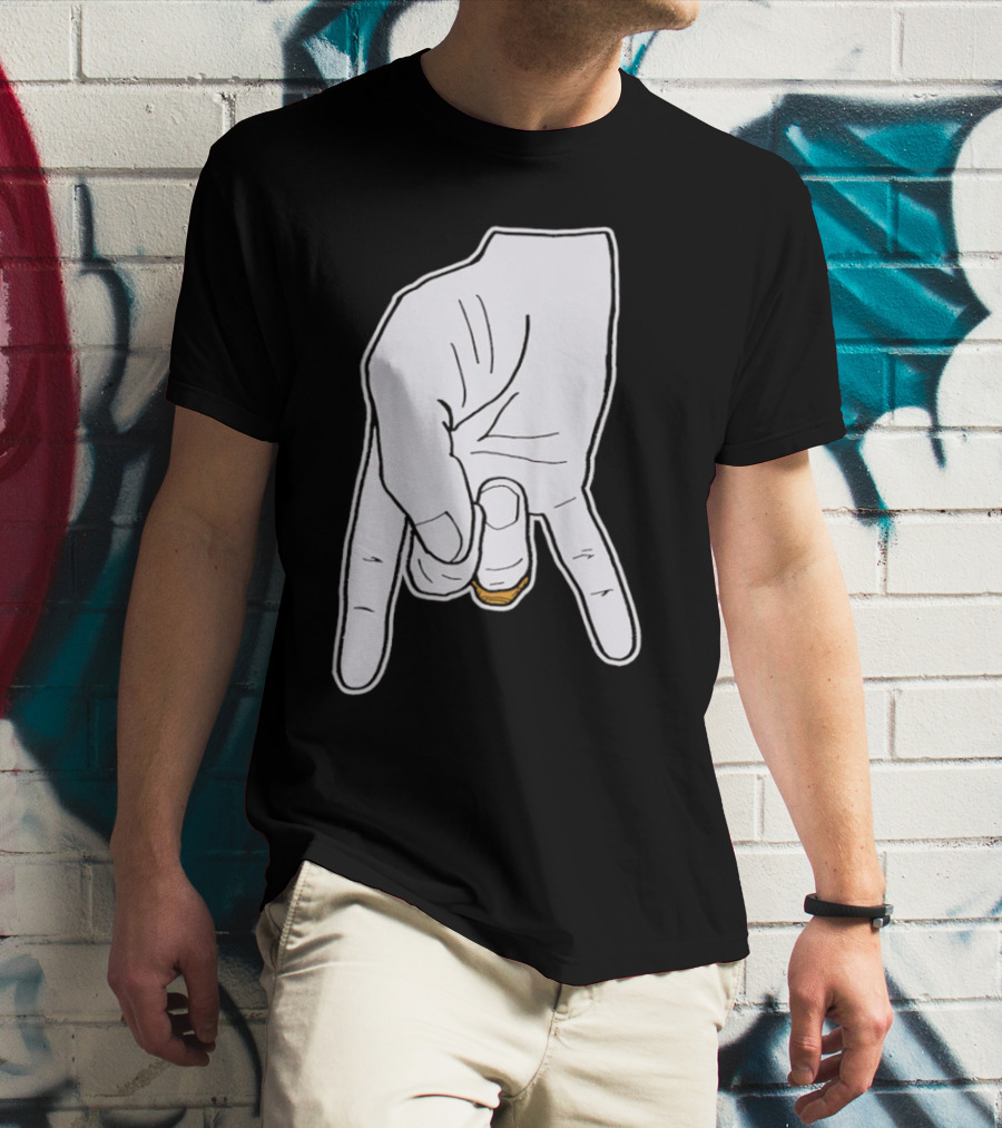 BTHO T.u. Horns Down Hand Gesture T-Shirt