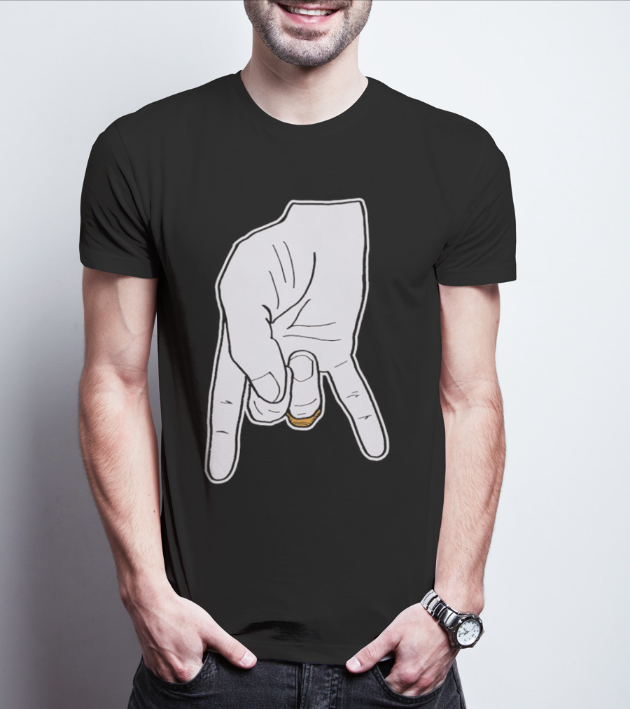BTHO T.u. Horns Down Hand Gesture T-Shirt
