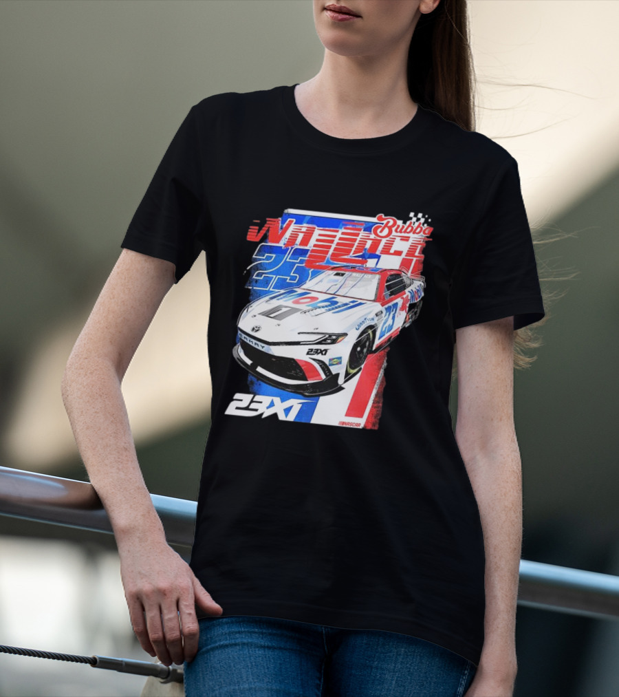 Bubba Wallace 23XI NASCAR Mobil 1 Camry Racing 23X1 T-Shirt