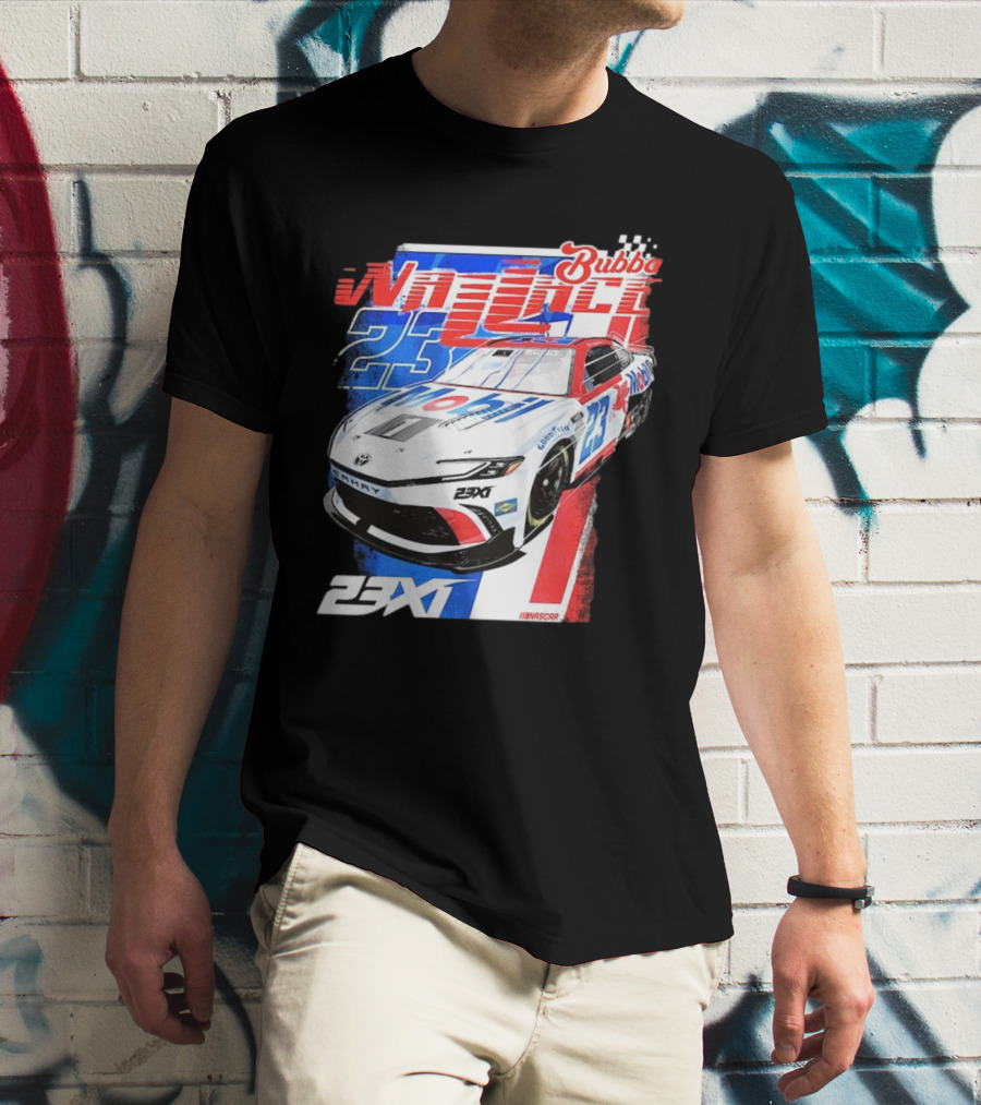 Bubba Wallace 23XI NASCAR Mobil 1 Camry Racing 23X1 T-Shirt