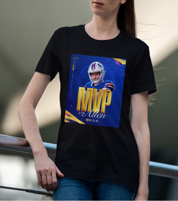Buffalo Bills 17 Josh Allen 2024 MVP Most Valuable Player NFL Honors T-Shirt