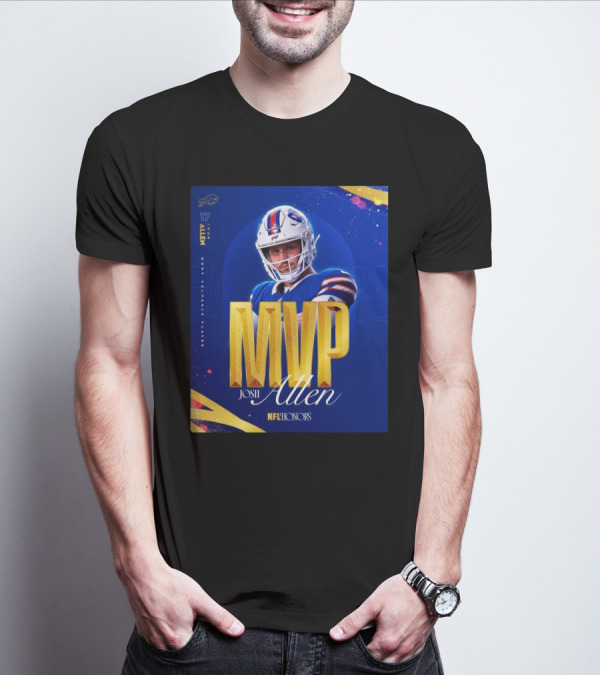 Buffalo Bills 17 Josh Allen 2024 MVP Most Valuable Player NFL Honors T-Shirt