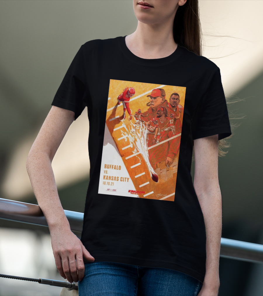 Buffalo Bills Vs Kansas City Chiefs 10 10 21 Bills Won 38-20 Kingdom Series Signature T-Shirt