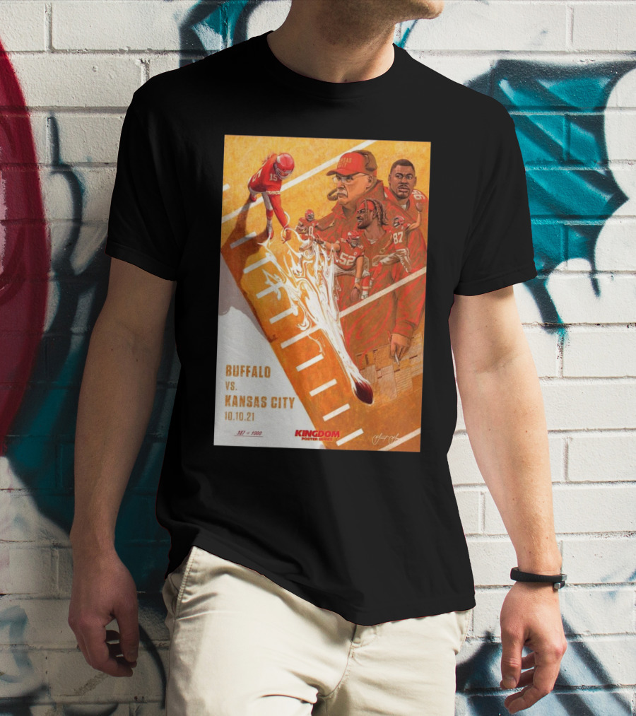 Buffalo Bills Vs Kansas City Chiefs 10 10 21 Bills Won 38-20 Kingdom Series Signature T-Shirt